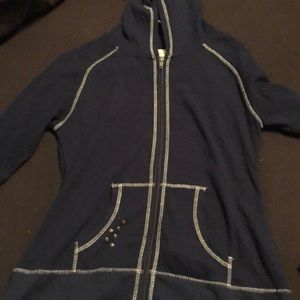 Women’s Zip Up Ariat Jacket with flag (Size Large)